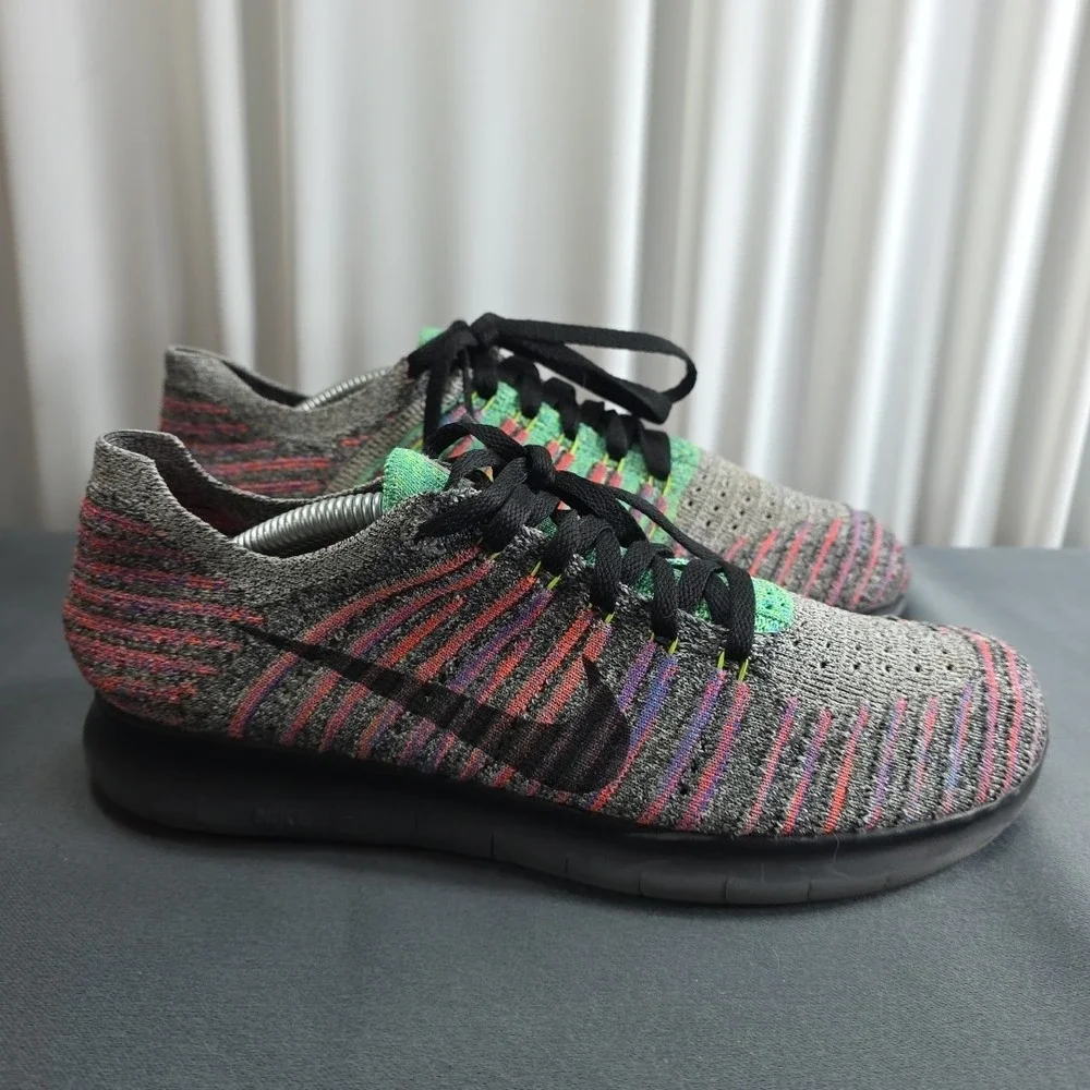 Nike Free RN Flyknit Men's Size 7.5 Running‎ Shoes Multicolor